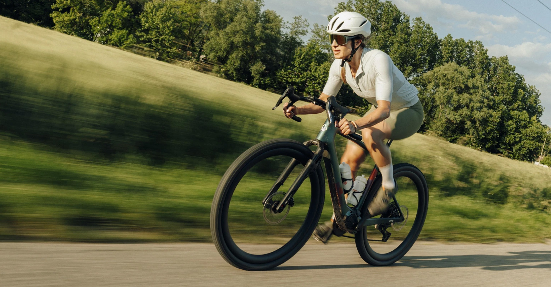 Megamo Along Road E Bike In Action